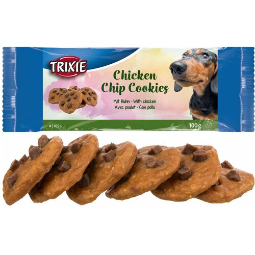 Trixie poslastica chicken chip cookies 100g Slike