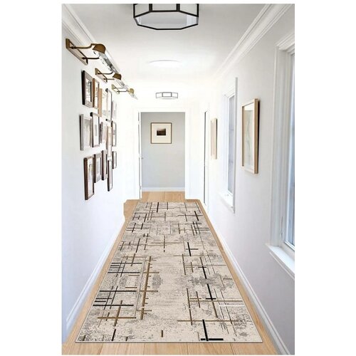  Staza sa gumenom podlogom 80x160cm - Ukrštene linije bež, SS-044 Cene
