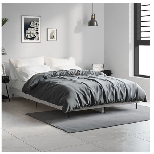 VidaXL Okvir za krevet boja hrasta 120x190 cm od konstruiranog drva Slike