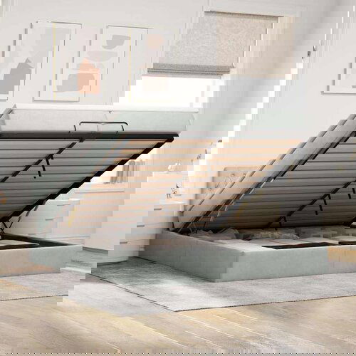 vidaXL Otomanski posteljni okvir z vzmetnicami siv 200x200cm žamet Cene