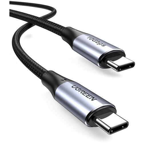 Ugreen polnilni kabel, usb-c na usb-c, 1 m, črno siv Slike