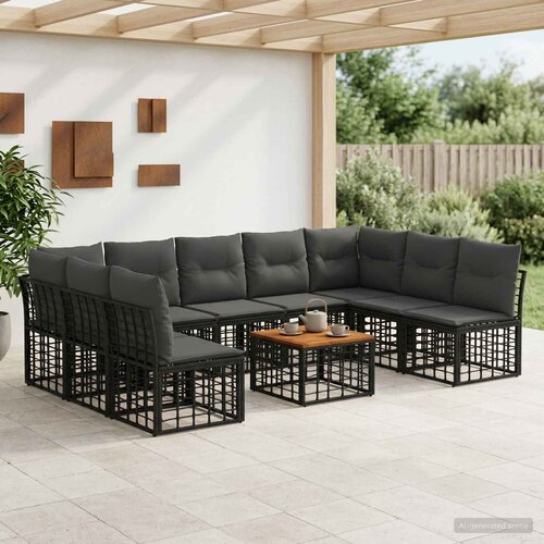  Set vanjskih sofa 11 kom. Poliester Slike