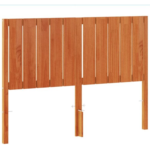 Maison Chic vzglavna omarica - nočna omarica - posteljna omarica vo&amp;scaron;čeno rjava 135 cm trdna borovina, (21707978) Slike