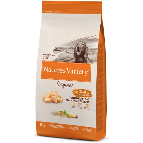 Nature&amp;#039;s Variety Original Medium Adult pi&amp;scaron;čanec - Varčno pakiranje: 2 x 12 kg Slike