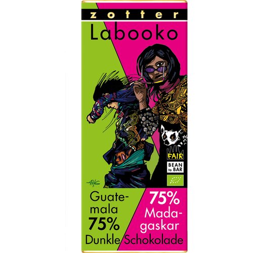 BIO čokolada Labooko - &amp;quot;Guatemala 75% + Madagaskar 75%&amp;quot; - 70 g Slike