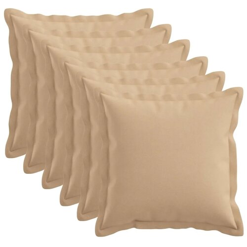  Presvlaka za jastuk 6 kom. HOUTEN Krem 45 x 45 cm Umjetni lan - Krem 45 x 45 cm 6 Cijene