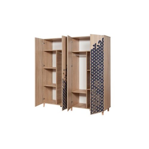 Hanah home Ormar Imaj 180x192x52cm Hrast Slike