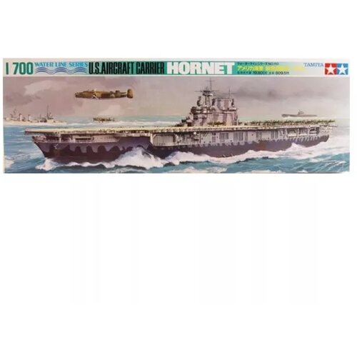 Tamiya model kit battleship - 1:700 us aircraft carrier hornet water line series Slike