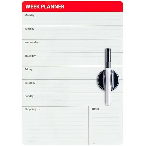 Balvi Magnetna tablica za hladilnik Week Planner