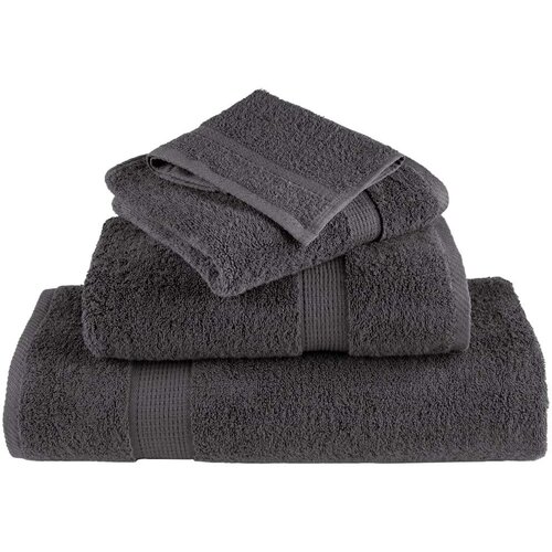 VidaXL 8-dijelni vrhunski set ručnika antracit 600 gsm 100 % pamuk Slike