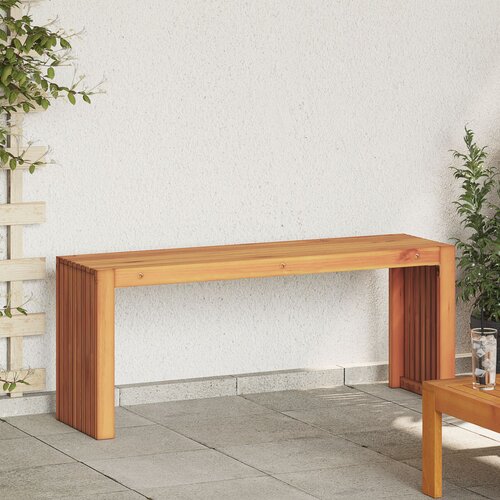 VidaXL Vrtna klupa re&amp;scaron;etkastog dizajna 110x30x45 cm Čvrsto drvo akacije Slike