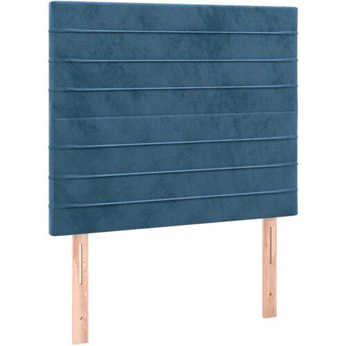 Maison Chic Posteljno vzglavje - Vzglavna omarica 2 kosa temno modro 80x5x78/88 cm žamet, (22077782) Cene