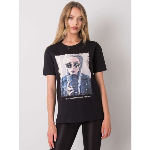 H&B T-shirt-HB-TS-3053.69P-black Cene