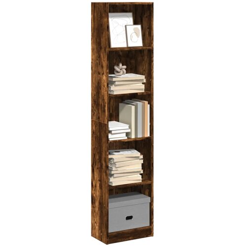  Regal za knjige boja hrasta 40x24x176 cm od konstruiranog drva Slike
