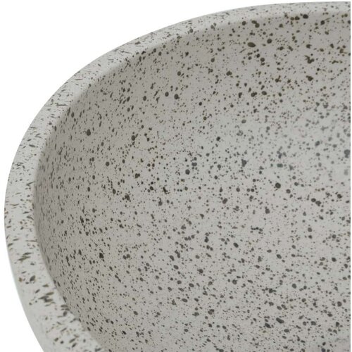  Nadpultni umivalnik siv okrogel &amp;Phi;41x14 cm keramika Slike