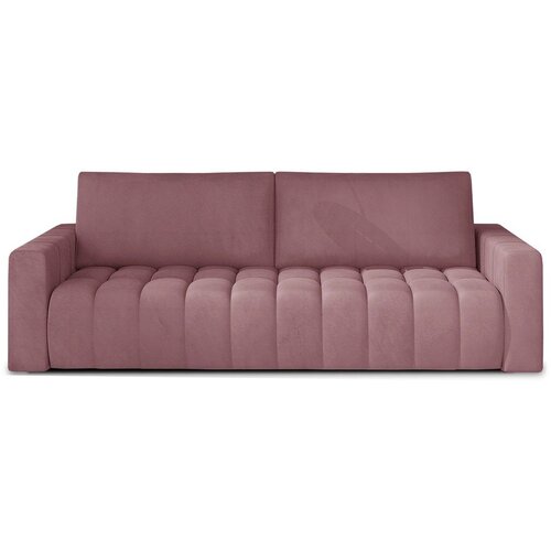 ELTAP Ružičasta baršunasti sklopiva/s prostorom za odlaganje sofa 247 cm Lazaro – Cene