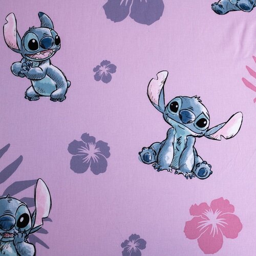 Jerry Fabrics Napenjalna enojna bombažna otro&amp;scaron;ka rjuha 90x200 cm Lilo and Stitch &amp;ndash; Slike