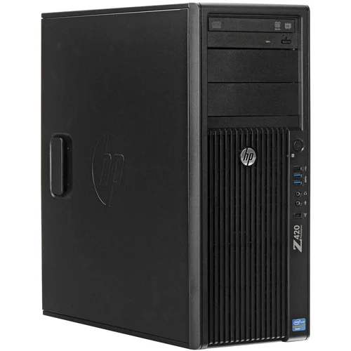 Hp Obnovljeno - kot novo - Delovna postaja Z420, Intel Xeon E5-1620, 3.6GHz, 8GB DDR3, 256GB SSD, NVIDIA Quadro M2000 4GB, Win 10 | Črna |, (21299298)