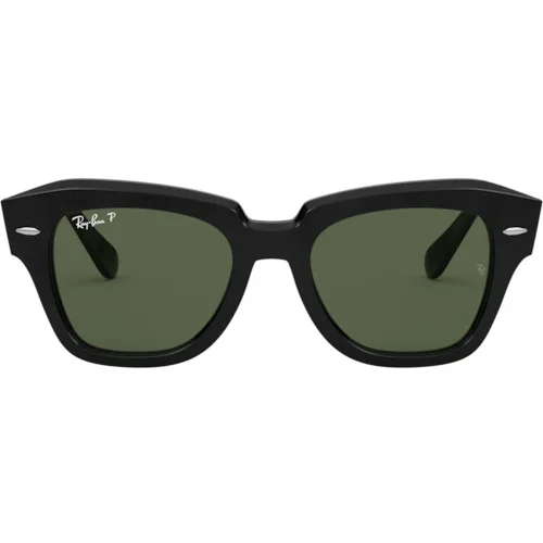 Ray-ban State Street RB2186 901/58 Polarized M (49) Črna/Zelena