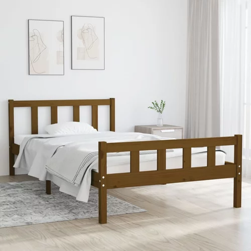  za krevet od masivnog drva smeđa boja meda 90 x 200 cm