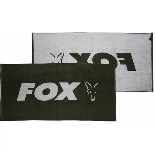 Fox Fishing Beach Towel Green/Silver 80x160cm