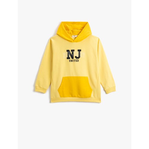 Koton Hooded Sweatshirt Color Block Kangaroo Pocket Slike
