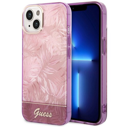 Guess maska za iphone 14 plus 6.7 hc iml electro cam jungle (GUHCP14MHGJGHP) ljubičasta Slike