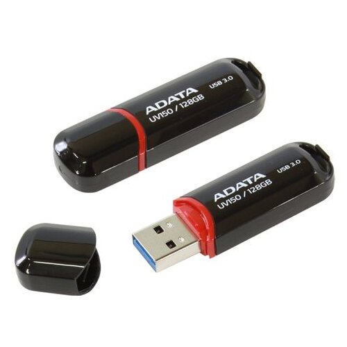 Adata AUV150-128G-RBK USB izbrisljiv pomnilniški ključek 128 GB USB Tip-A 3.2 Gen 1 (3.1 Gen 1) Črna Cene
