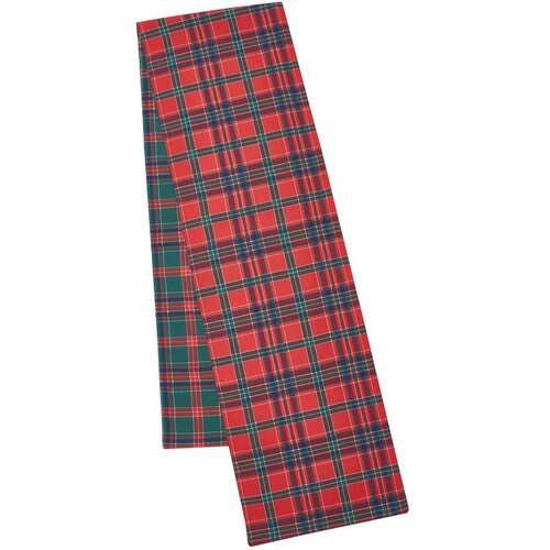 Catherine Lansfield Pamučan nadstolnjak s božićnim motivom 220x32 cm Christmas Tartan Check &amp;ndash; Slike