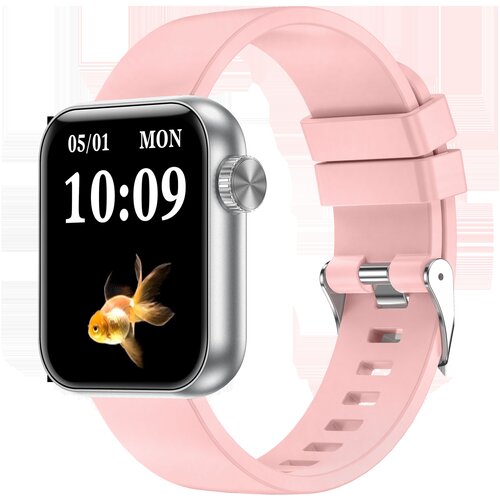 INF Pametna ura s funkcijo Bluetooth za klicanje in spremljanje zdravja - srebrna Pink, (21644849) Cene