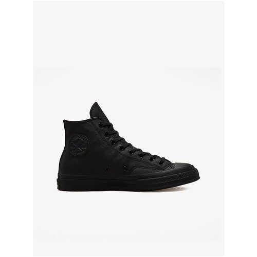 Converse Black Leather Ankle Sneakers Women