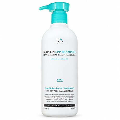 LADOR Keratin LPP &amp;scaron;ampon za suhu i o&amp;scaron;tećenu kosu 530 ml Slike