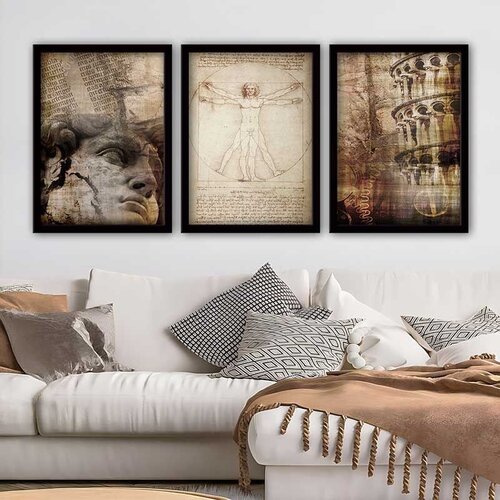 Wallity Set uramljenih slika 3SC_UN6809471, 3 Dela Cene