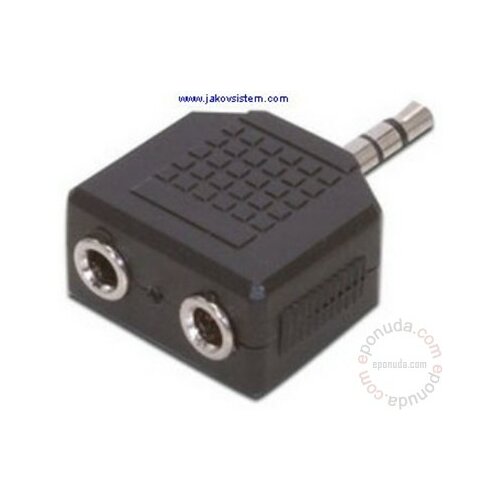 Audio AC-012 3.5mm STEREO PLUG 2X3.5mm adapter Cene