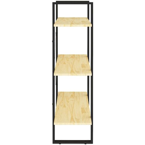 VidaXL Knjižna omara 3-nadstropna 80x30x105 cm trdna borovina Slike