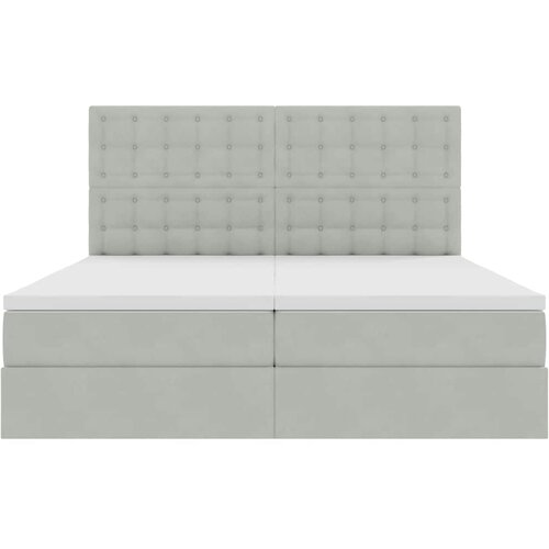  Krevet s od storage Svijetlo siva 180 x 200 cm Bar&amp;scaron;un Svjetlosiva Slike