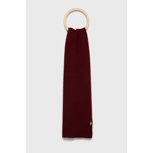 Lyle & Scott Šal bordo barva