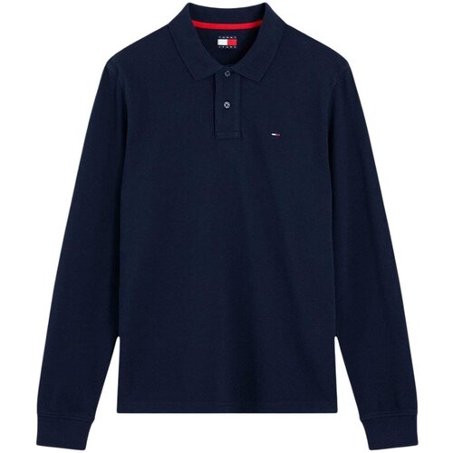 Tommy Hilfiger Polo majice dolgi rokavi DM0DM23630 Modra Slike
