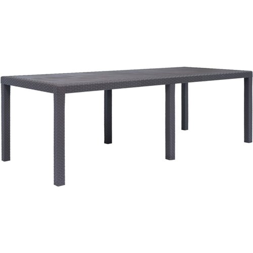 Miza iz plastike 220x90x72 cm izgled ratana rjava Cene