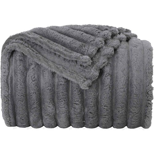  Pokrivači za bacanje 6 pcs Tamno siva 240 x 220 cm Runo Slike