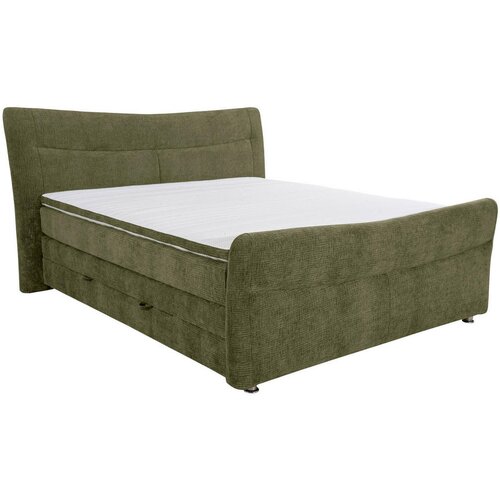 Esposa POSTELJA BOXSPRING 180 cm x 200 cm , tekstil olivno zelena Slike