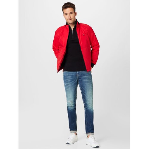 Tommy Hilfiger Pulover mornarska / ognjeno rdeča / črna / bela Slike