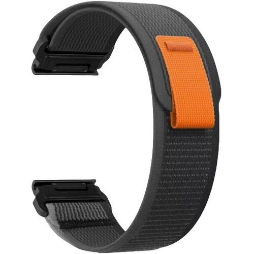 INF Najlonski pa&scaron;ček za uro Garmin Fenix 8/7X Pro/6X5X965 s hitrim spro&scaron;čanjem Black+Grey 26 mm, (21682991) Cene