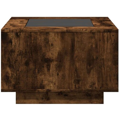 vidaXL Stolić za kavu LED boja hrasta 60x60x40 cm konstruirano drvo Cijene