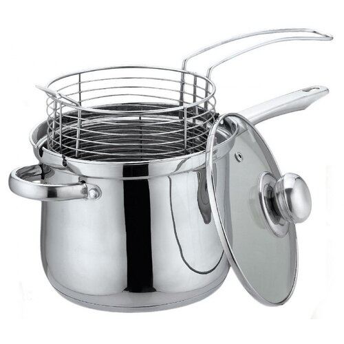 Shumee LONEC S KOŠARO ZA CVRTJE KiNGHOFF 3,6L 18cm KH-4581, (21237470) Cene