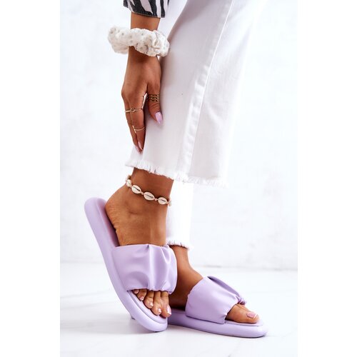 S. BARSKI Women&amp;#039;s Classic Slippers Purple Feline Slike