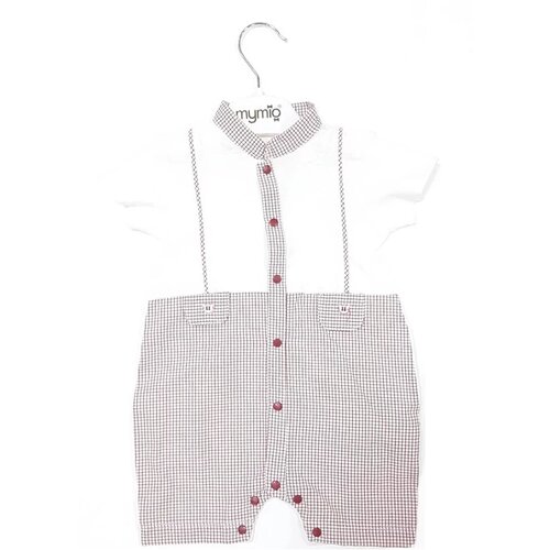 Mymio Bodi za bebe 2521, Braon-beli Slike