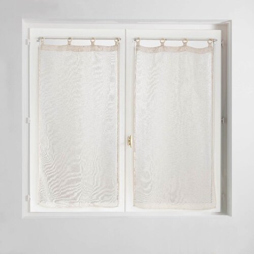 Douceur d intérieur Bež prosojne zavese v kompletu 2 ks 60x120 cm Minalisa – Cene