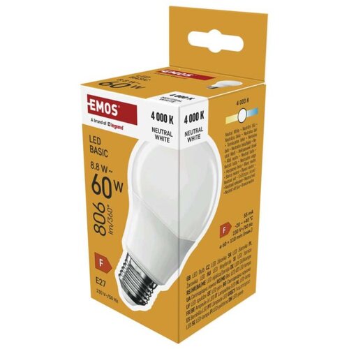  LED žarnica Basic A60 / E27 / 8,8 W (60 W) / 806 lm / Toplo bel Slike