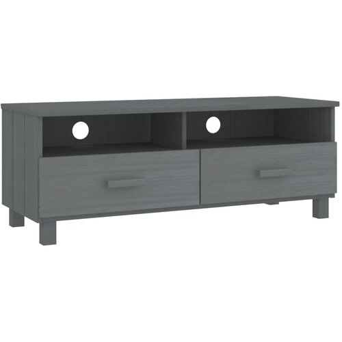 Maison Chic TV omarica - TV stojalo - Televizijska omarica HAMAR temno siva 106x40x40 cm trdna borovina, (21702276) Cene